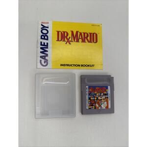 Dr. Mario (Nintendo Game Boy, 1990) With Manual MINT